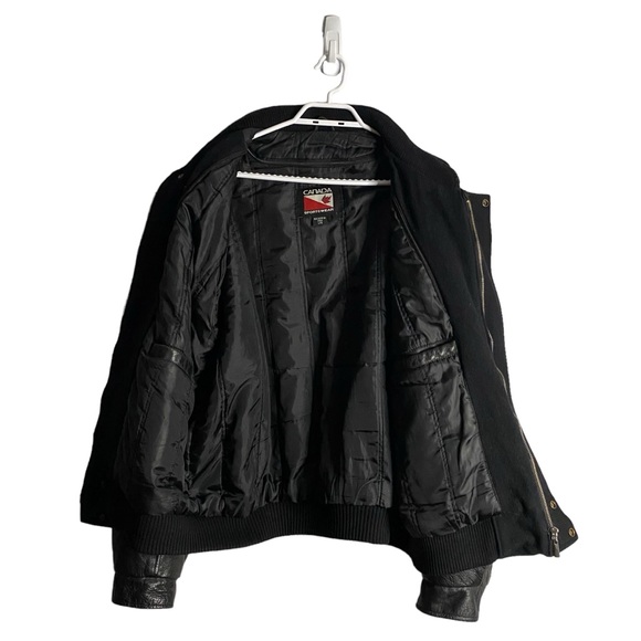 Canada Sportswear Men's Fountain Tire Black Varsity Full Zip Jacket - Picture 5 of 11